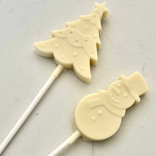 Christmas White Chocolate Lolly