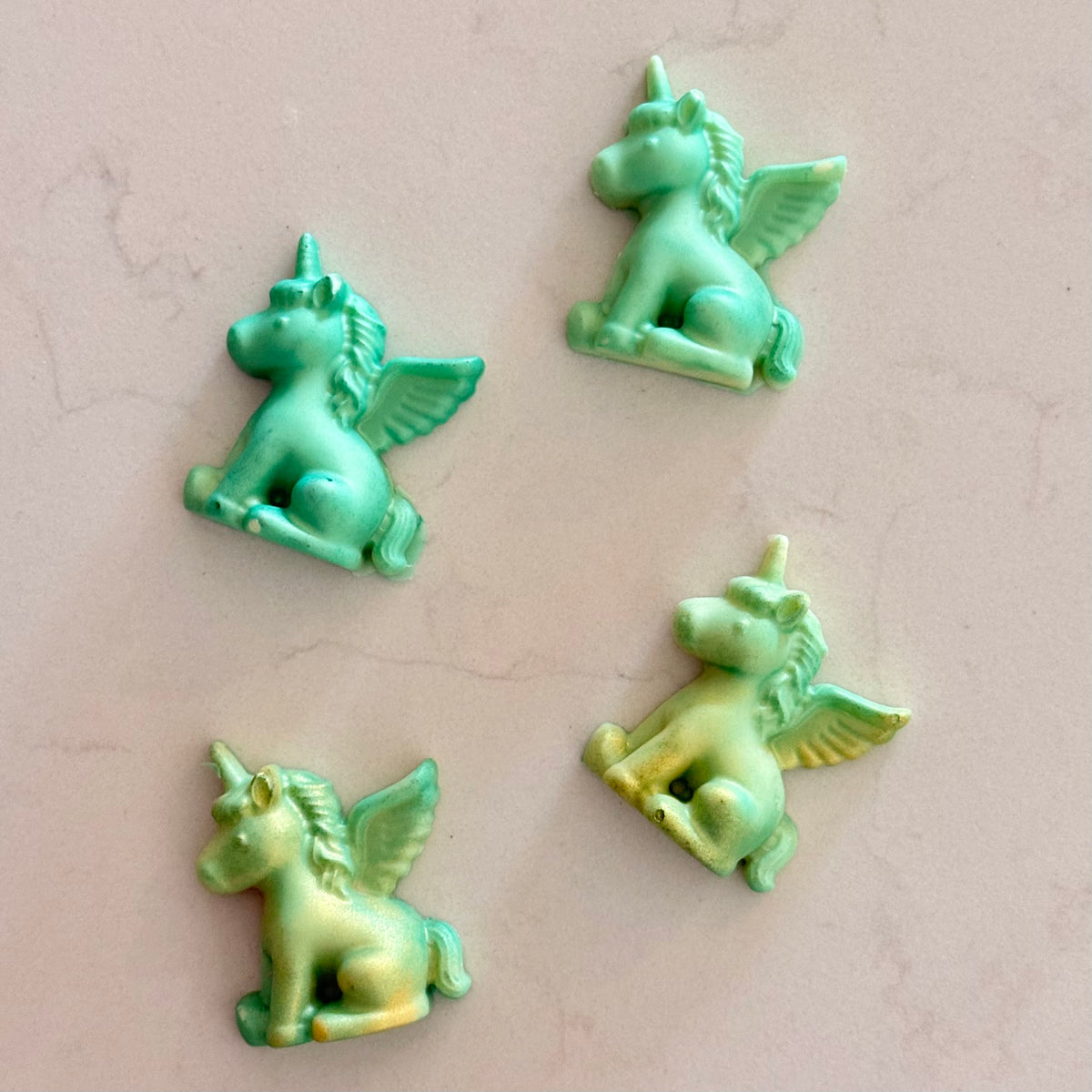 Handmade unicorn party favours by The Tiny Chocolatier