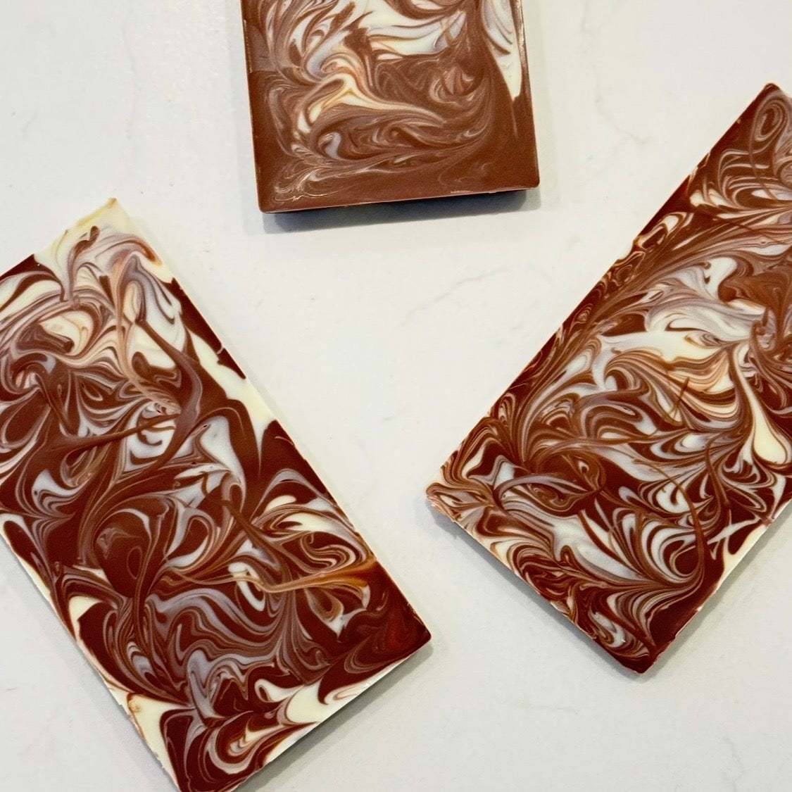 Milk & White Marble Chocolate Bar by Tiny Chocolatier