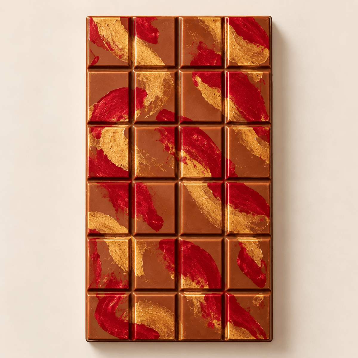 Large 250g milk chocolate bar filled with caramel and rice crispy crunch