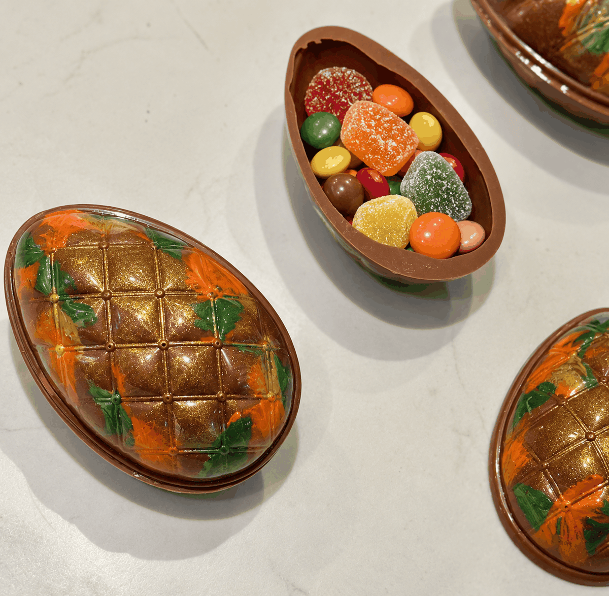 Halloween milk chocolate smashable filled with sweets