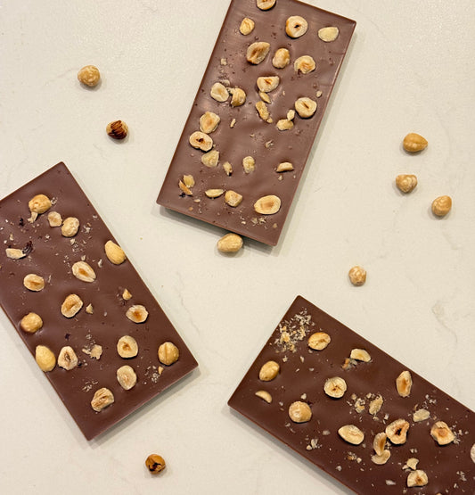 Milk Chocolate with Roasted Hazelnut Bar